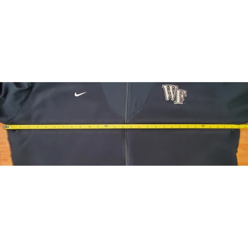 Nike Fit Therma Team Fleece Zip Jacket Wake Forest WFU Logo XXL 2XL Black‎ ACC